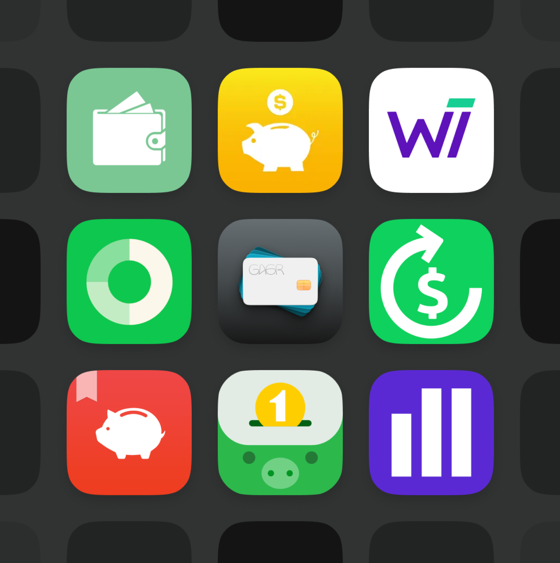 imagem com apps de educação financeira